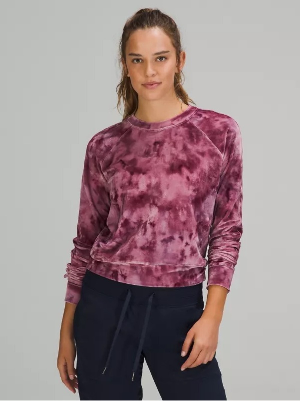 Lululemon Velour Warm Down Crew Interstellar Cassis Multi